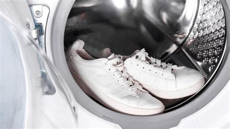 leather shoes in the washing machine